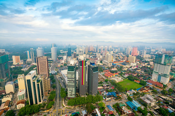 Fototapeta na wymiar Downtown Kuala Lumpur skyline