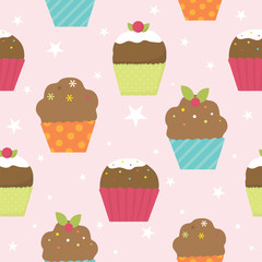 cute cupcake pattern