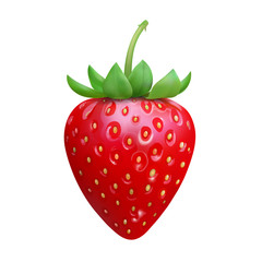 Strawberry Realistic icon vector isolated on white background