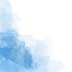 Blue watercolor background vector