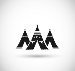 Indian village icon vector © Wiktoria Matynia