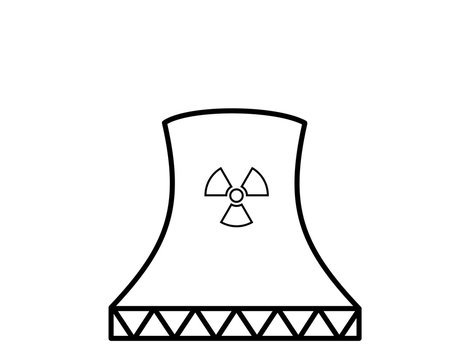 recommend clip art: 原子力発電所(線画、マーク)