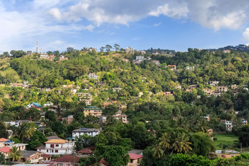 View of Kandy in Sri Lanka