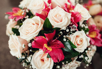The bouquet for  bride