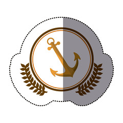 symbol anchor ships icon image, vector illustration