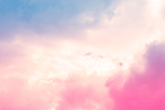 soft cloud sky abstract pastel colorful background