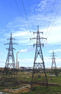 Electricity towers