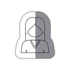 people woman icon stock image, vector illustration