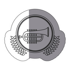 symbol trumpet icon stock, vector illustration image