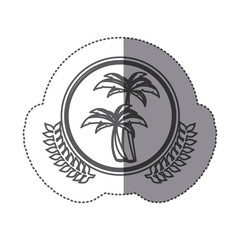 symbol island icon image design, vector illustration