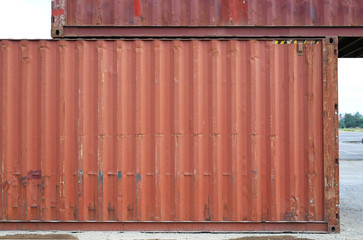 old rusty cargo ship container texture