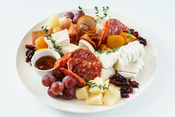 appetizer on the white background