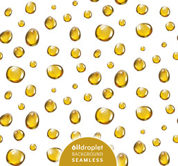 Oily droplet vector seamless background