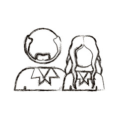 people couple icon stock, vector illustration image