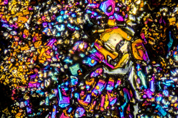Obraz na płótnie Canvas Ammonium sulfate microcrystals
