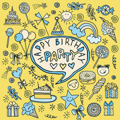 Poster for the birthday greetings.