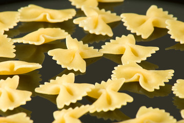 image of many raw pasta closeup