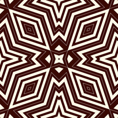 Outline triangles on white background. Repeated figures wallpaper. Ethnic ornamental motif. Seamless geometric pattern