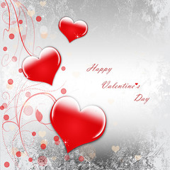 Happy Valentine's Day celebration greeting card with stylish text