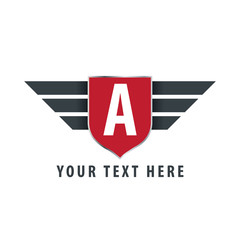 Initial Letter A Shield Icon Design Logo