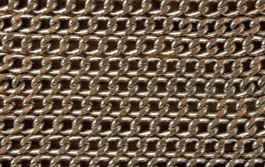 image of metal chain as a background closeup