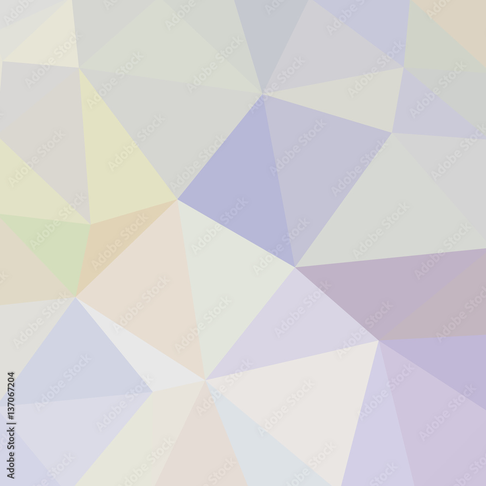 Wall mural abstract soft geometric background with triangles in pastel colo