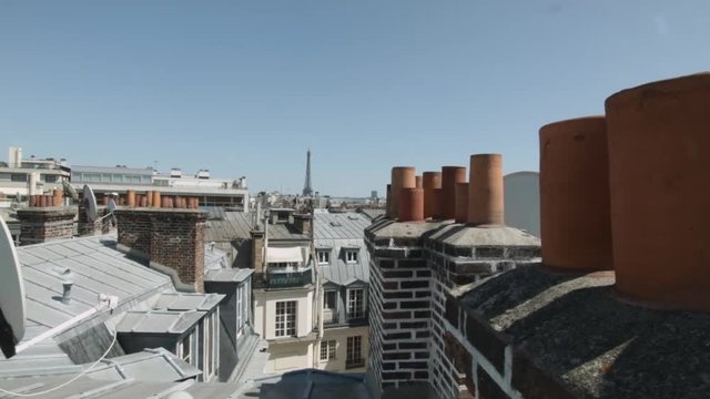Paris rooftop eiffel tower