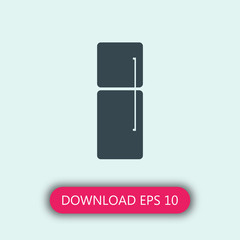 Refrigerator icon vector
