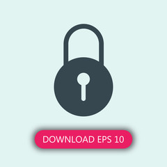 Lock icon vector