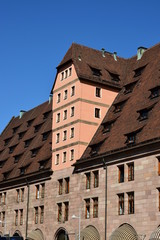 Obraz premium View in the city of Nuremberg, Bavaria, Germany
