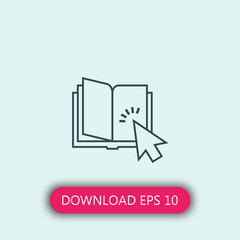 Online materials icon vector