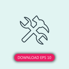 Tools icon vector