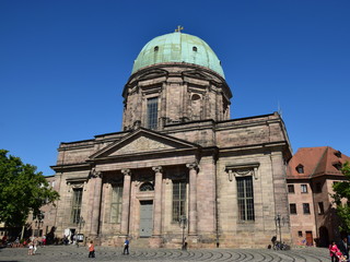 View in the city of Nuremberg, Bavaria, Germany
