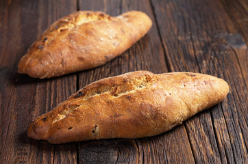 Loaf ciabatta bread