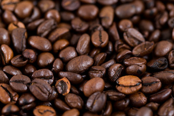 Roasted Coffee bean texture