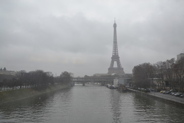 Fototapeta na wymiar Paris in winter