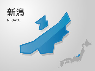 新潟県の地図