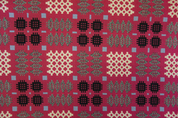 Close Up Pattern Design Squares Diamonds 