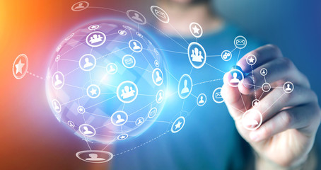 Concept of business international network interface - Technology