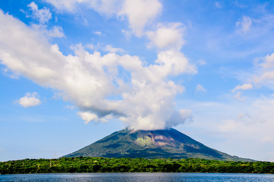 Ometepe Volcano Clouds