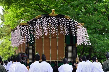 Tuinposter 葵祭  京都  Aoi festival parade, Kyoto Japan © airpebble
