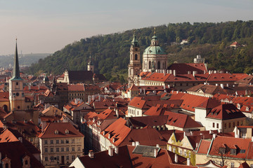 view of the beautiful and picturesque buildings in the old town