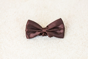 Brown men's bow-tie.