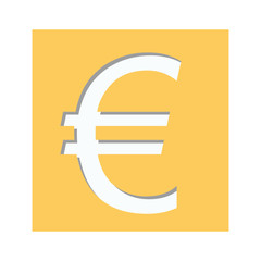 Euro currency symbol icon image, vector illustration