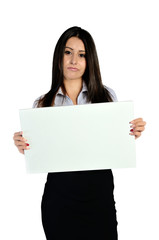 Fototapeta premium isolated business woman