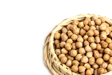 Soybeans isolated on white background