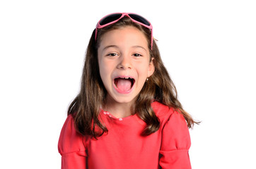 young girl screaming
