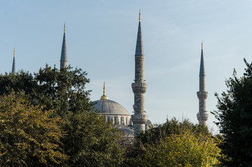 Fototapeta na wymiar Sultanahmet Mosque Blue Mosque in Istanbul
