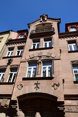 Naklejka premium Architectural detail in the city of Nuremberg, Bavaria, Germany