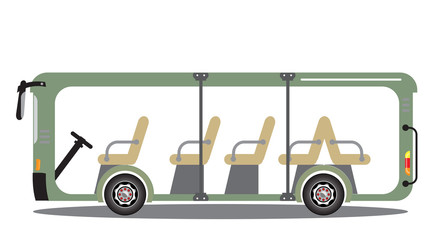 Open side Shuttle Mini bus